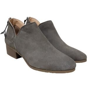 Reaction Kenneth Cole Women Side Skip Ankle Booties Size US 7.5M Grey Suede